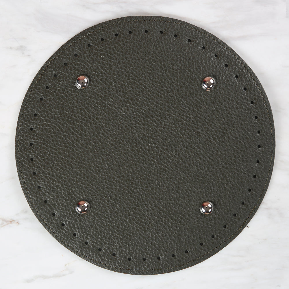 Knitme Çanta Tabanı Yuvarlak 22 cm Haki BA-0064